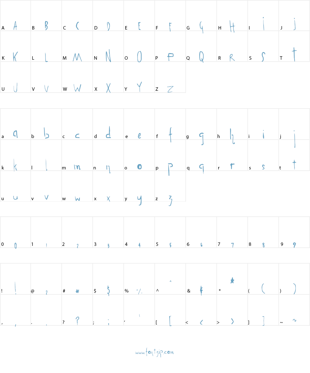 Molldogger At Midnight Hour Font Character